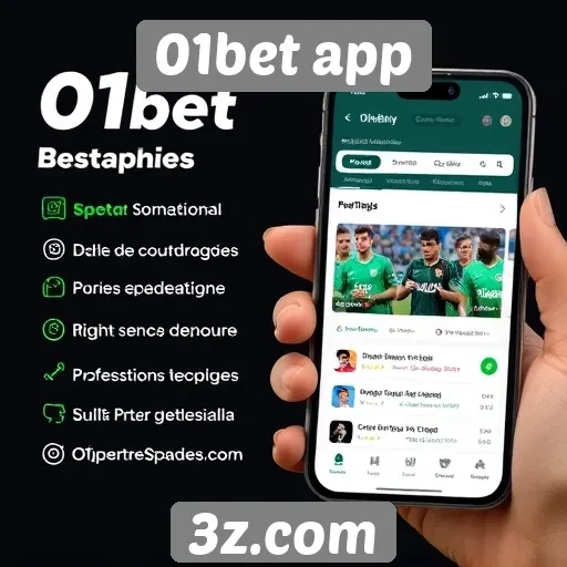Experiência do usuário no 01bet app